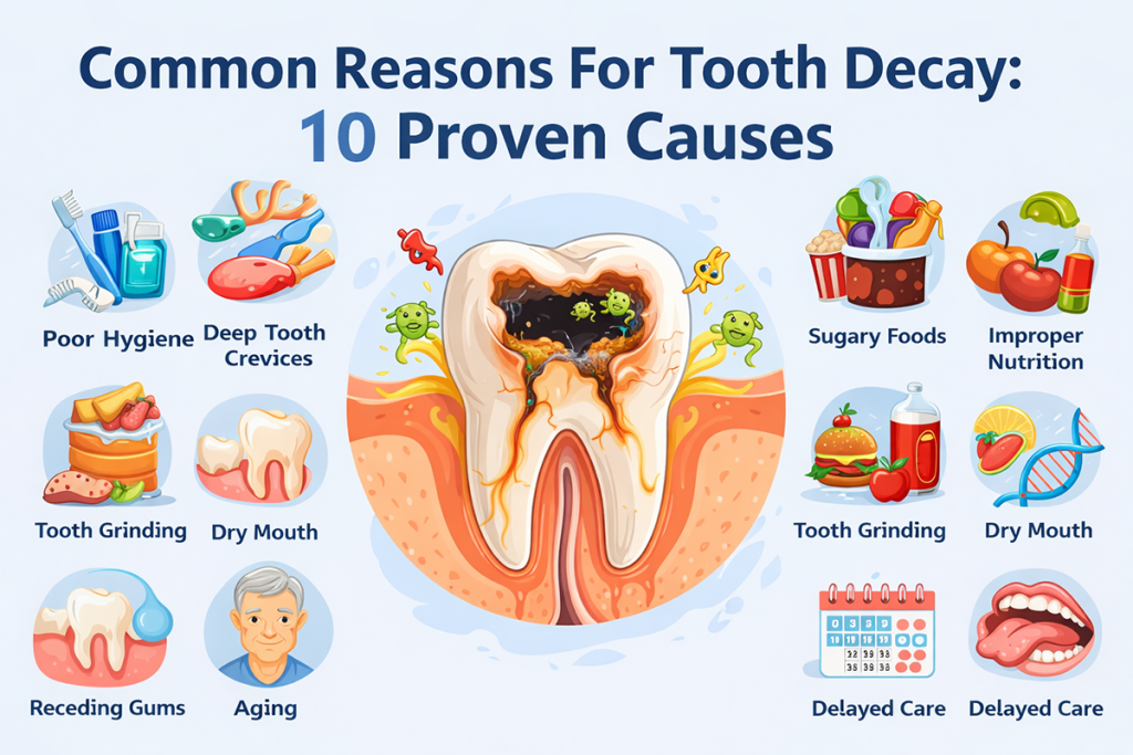 common reasons for tooth decay