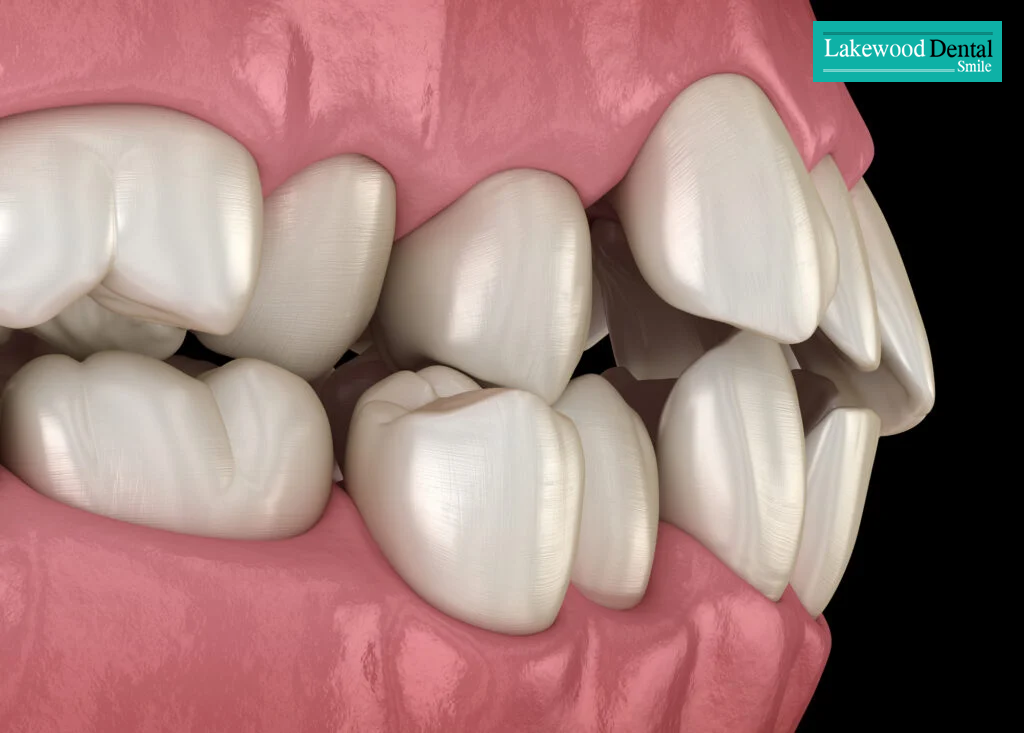 crooked teeth and misaligned bite