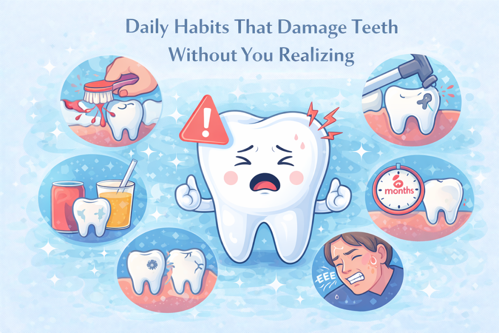 daily habits that damage teeth