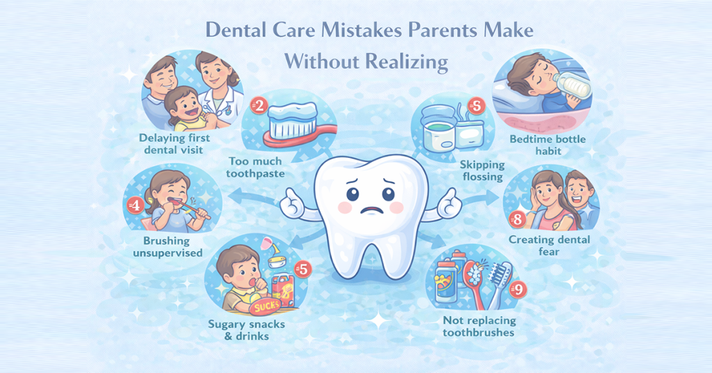 dental care mistakes parents make