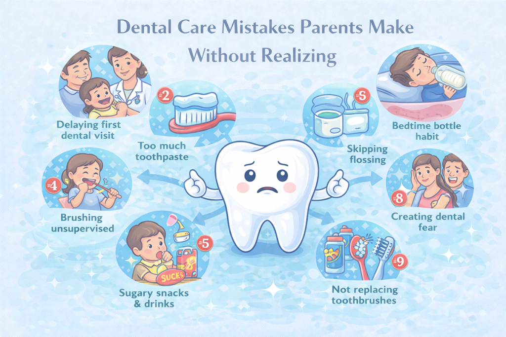 dental care mistakes parents make