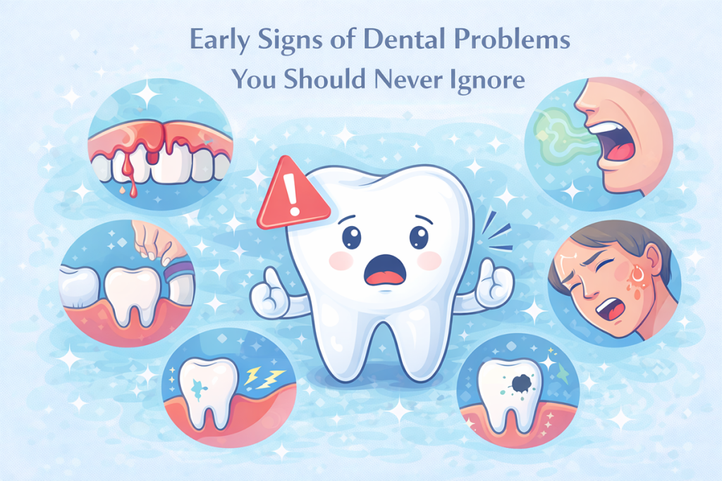 early signs of dental problems