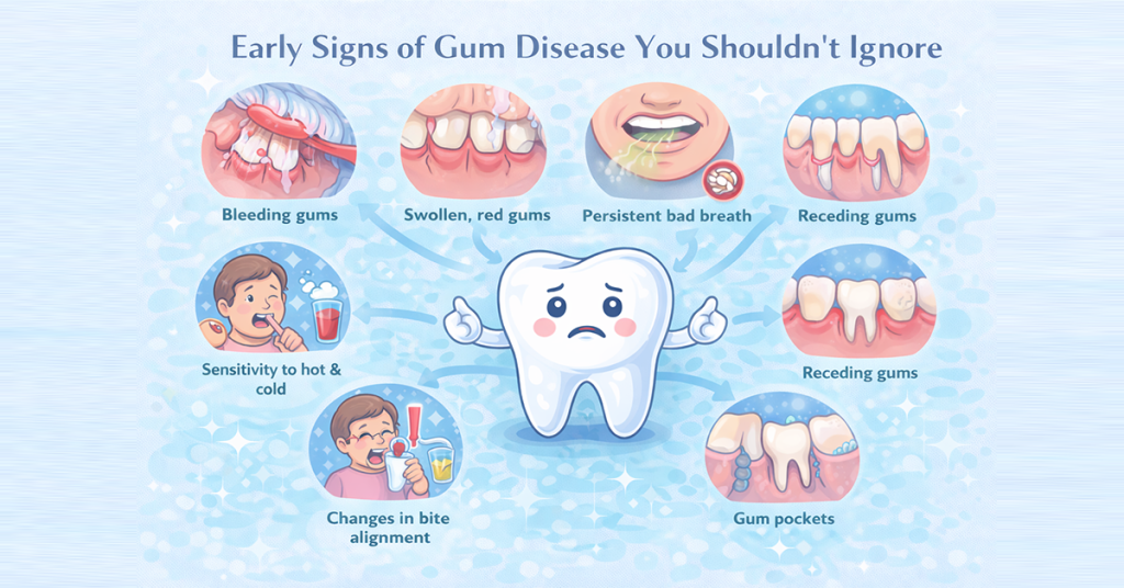 early signs of gum disease