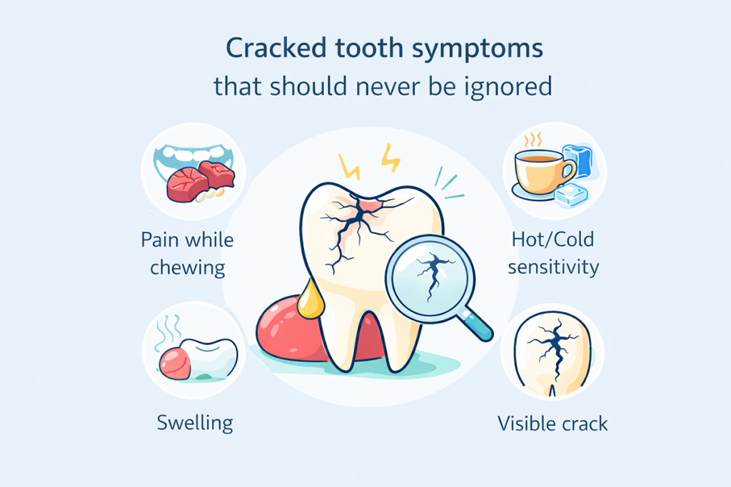 cracked tooth symptoms