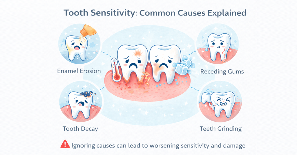 tooth sensitivity causes