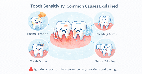 tooth sensitivity causes